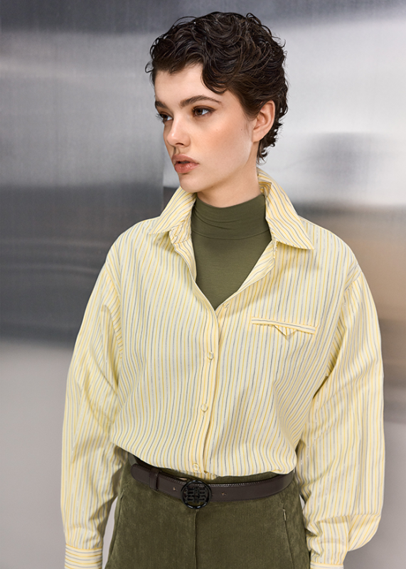 Riani Sunlight Striped Long Sleeve Blouse