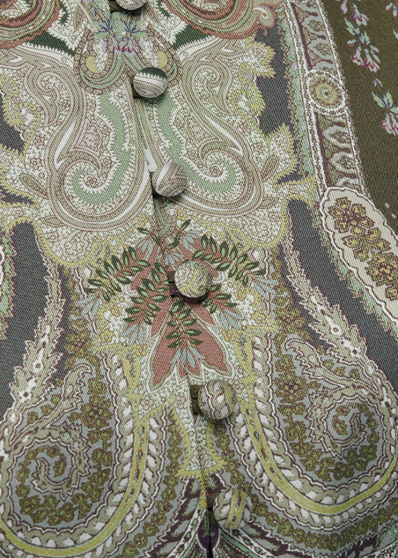 Riani Olive Midi Dress With Paisley Print