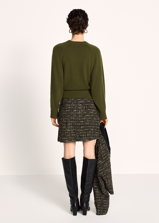 Riani Olive Fine Knit Crew Neck Sweater