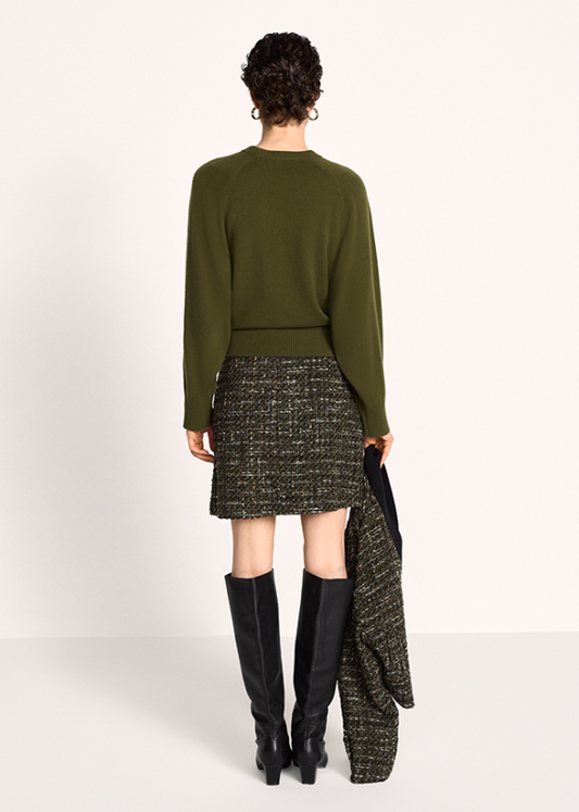 Riani Olive Fine Knit Crew Neck Sweater
