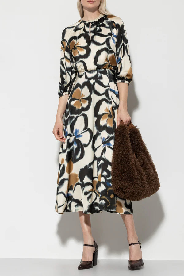 Luisa Cerano flower print dress 708520