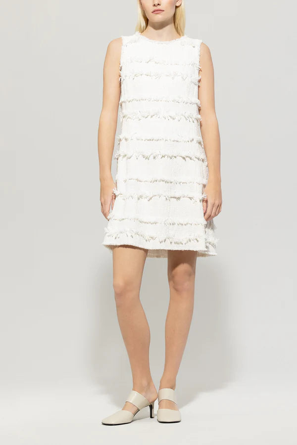 Luisa Cerano tweed shift dress 718557