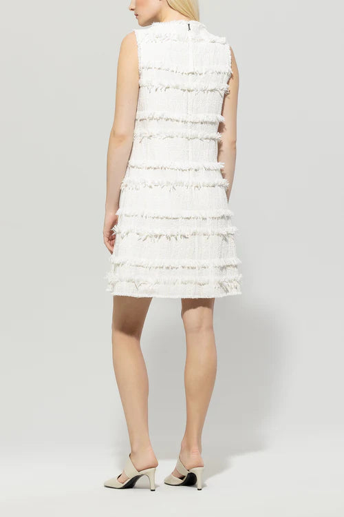 Luisa Cerano tweed shift dress 718557