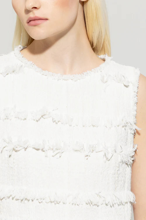 Luisa Cerano tweed shift dress 718557