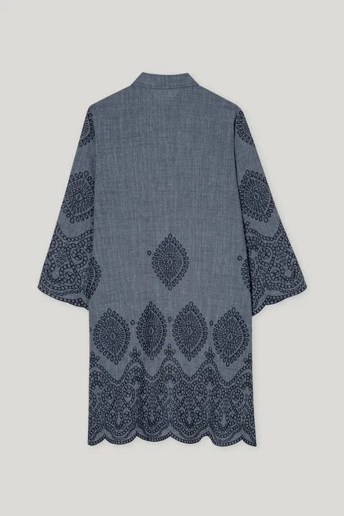 Luisa Cerano embroidered denim dress 718566