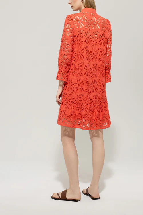 Luisa Cerano crochet shirt dress 718573