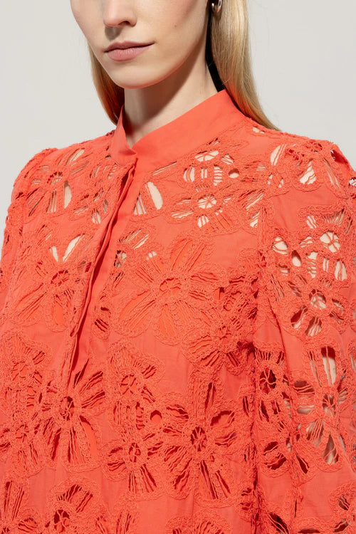Luisa Cerano crochet shirt dress 718573