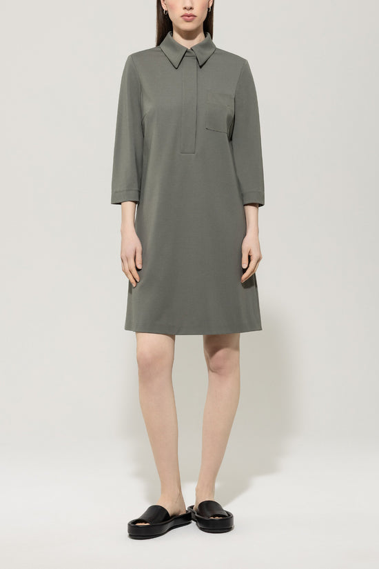 Luisa Cerano jersey midi dress khaki 728608