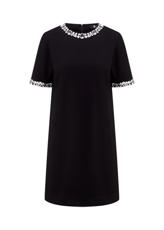 Riani Black Dress with Glitter Details