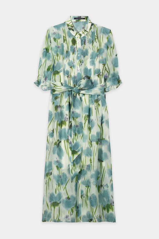 Luisa Cerano Floral Print Lined Midi Dress