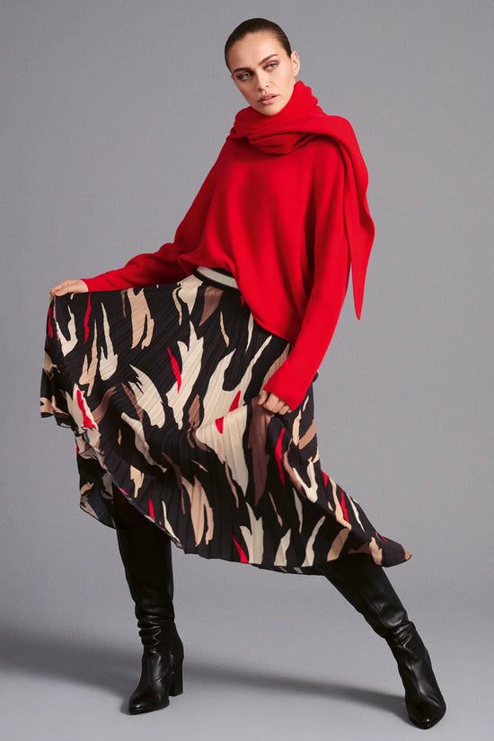 Faber printed pleat skirt 74900