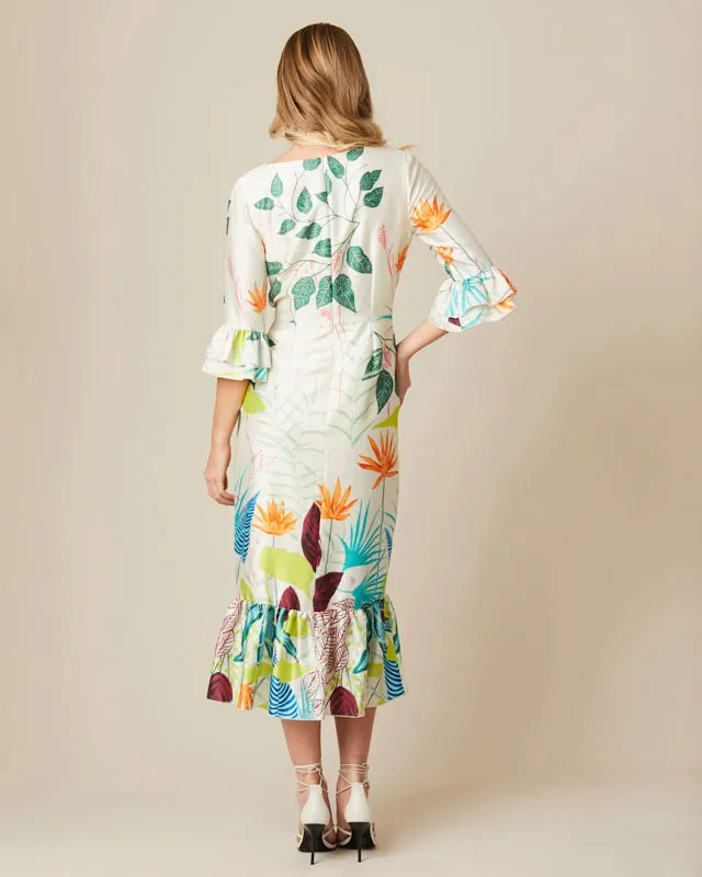 Fee G printed long dress 7502/165