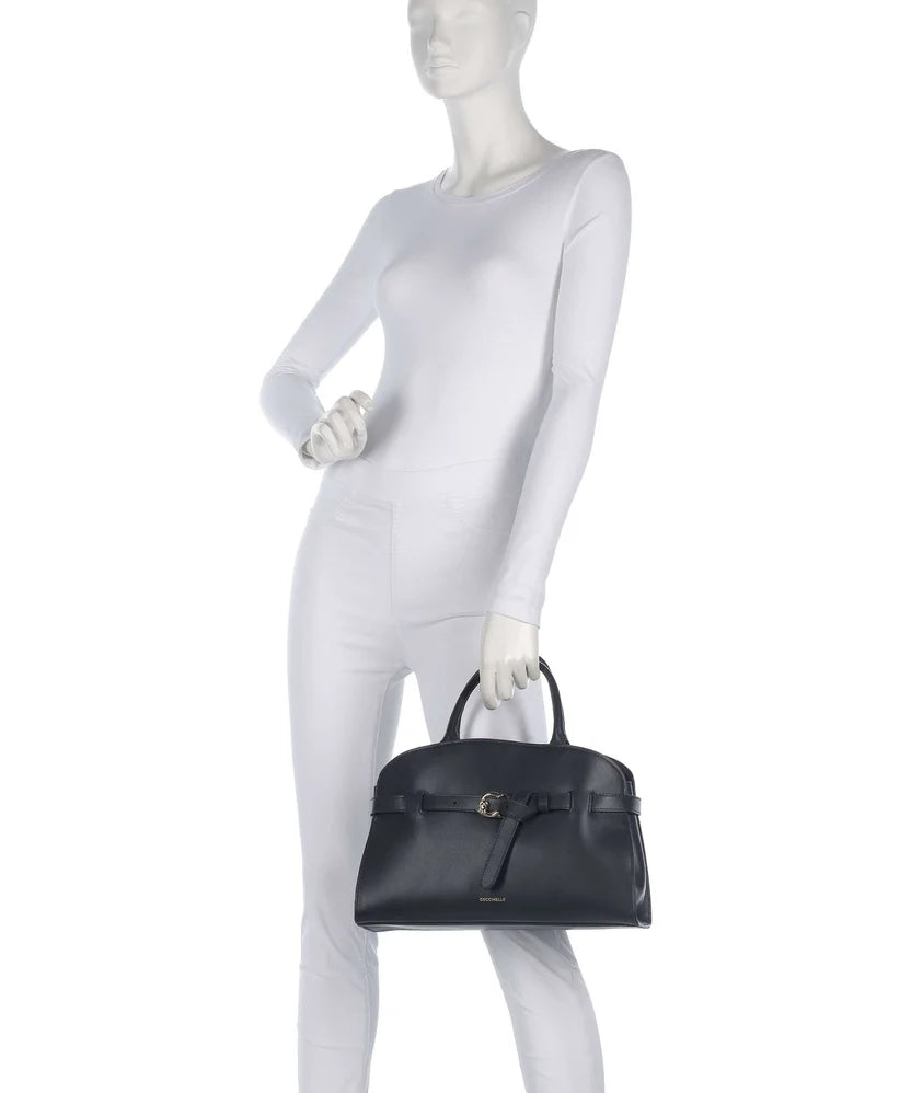 Coccinelle Midnight Blue Fine Grain Leather Bag