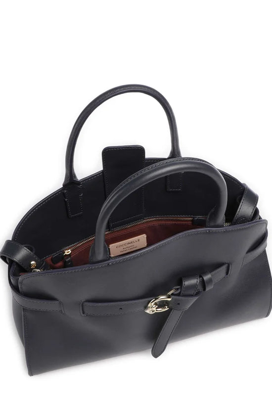 Coccinelle Midnight Blue Fine Grain Leather Bag