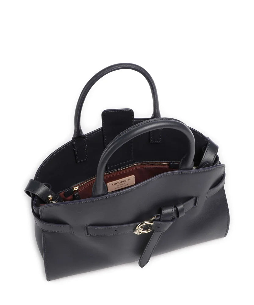 Coccinelle Midnight Blue Fine Grain Leather Bag