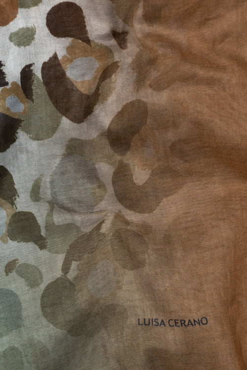 Luisa Cerano animal print scarf 828476