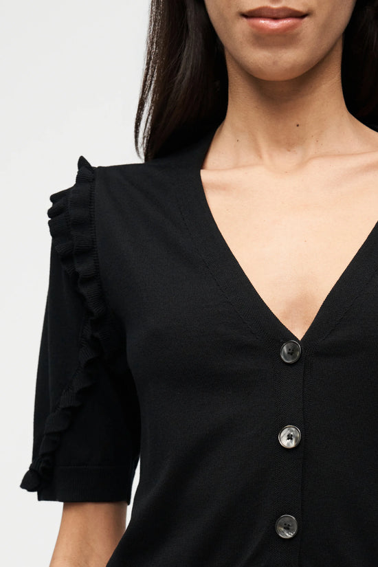 Marella Sport Black V-Neck Cardigan