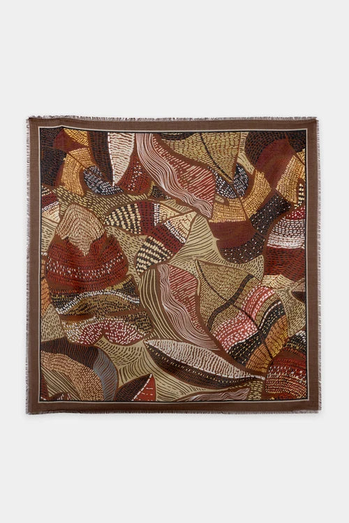 Luisa Cerano Multi Printed Cotton Scarf