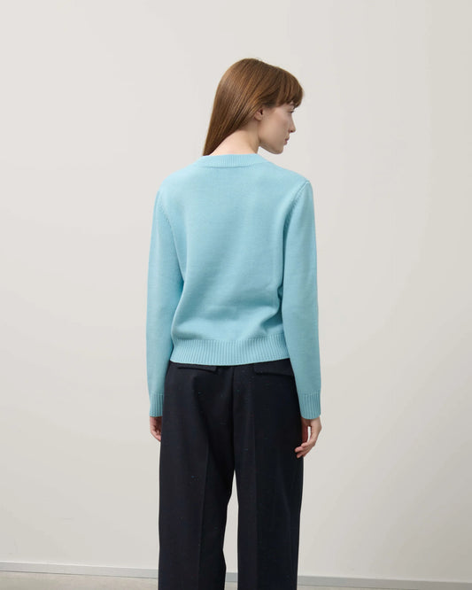 Beatrice b embroidered flower sweater 25FA8705