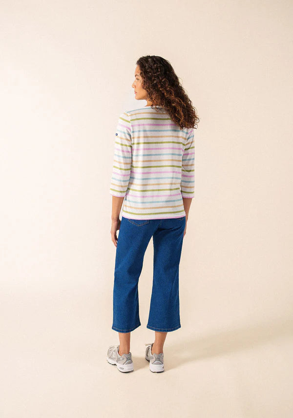 Saint James Pnk stripe T-shirt.
