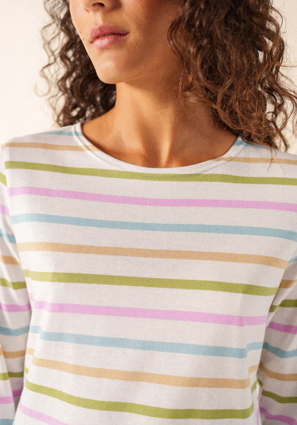 Saint James pink stripe T-shirt