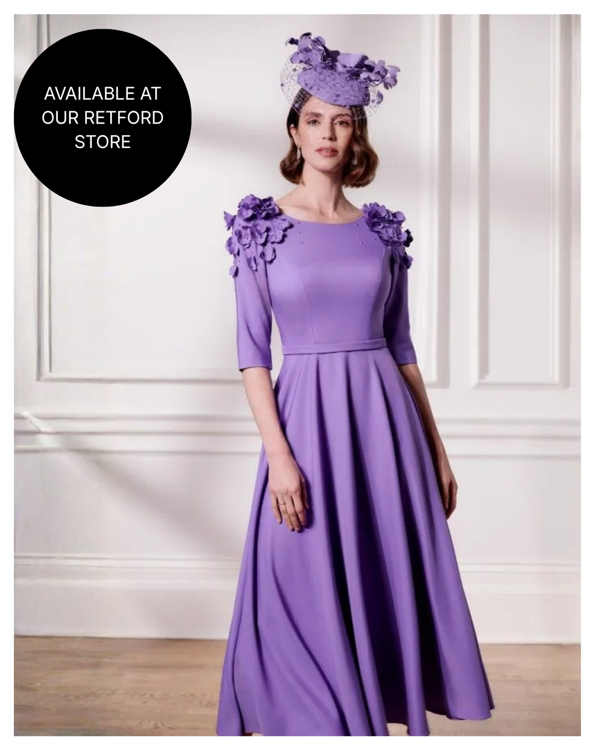 judith and charles midi purple silk flower dress John Orchid Crepe A-Line with 3D Shoulder Details Watercolor floral printed fabric Color:Camouflage See the Wedding Dress subcategory3:white graduation dresses