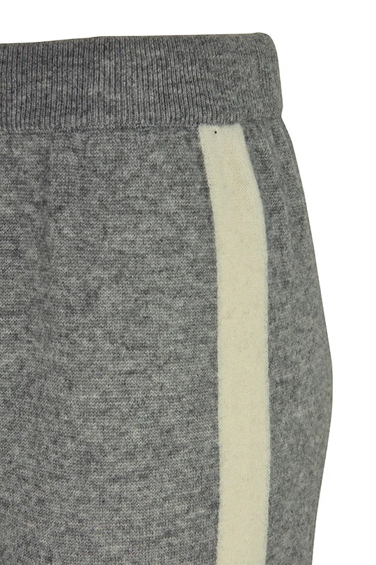Faber Titanium Grey Cashmere Blend Knitted Trousers