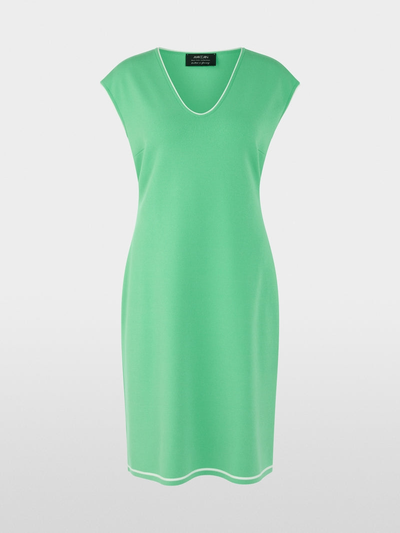 Marc Cain Jade Figure Hugging V Neckline Fine Knit Midi Dress AC21.25 M11