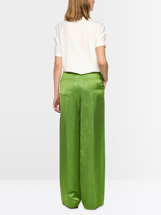 Marc Cain Off-White Cotton Short Sleeve T-shirt with Leopard Motif AC48.10 J55