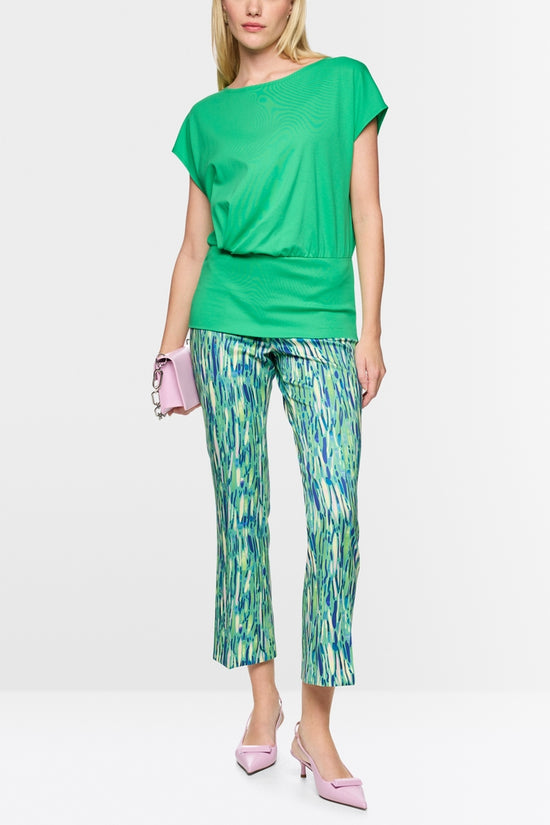 Marc Cain Jade Cap Sleeve T-Shirt with Wide Fitted Hem AC48.19 J14