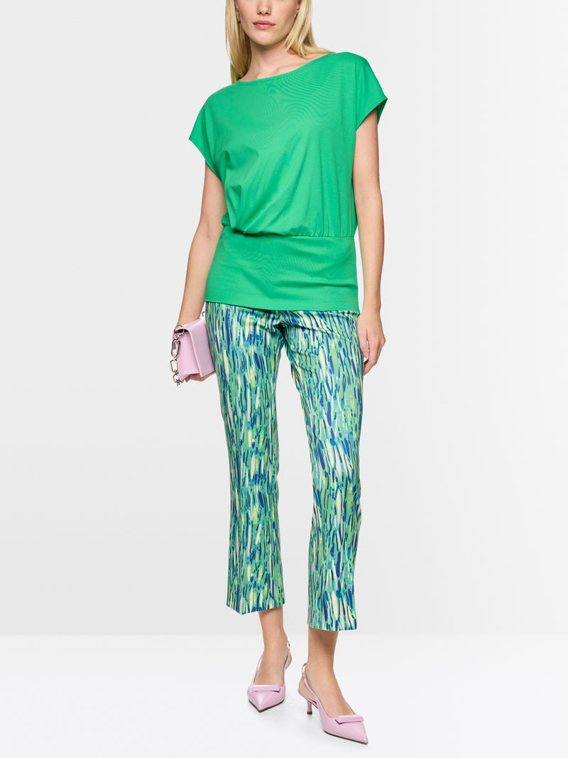 Marc Cain Jade Cap Sleeve T-Shirt with Wide Fitted Hem AC48.19 J14