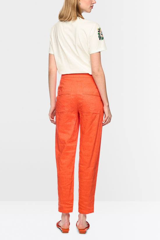 Marc Cain Off-White Hibiscus Floral Print Short Sleeve T-Shirt