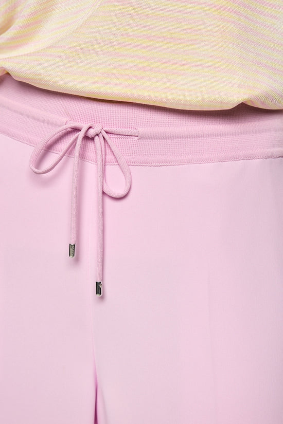 Marc Cain Pink Washington Wide Leg Crop Trousers 