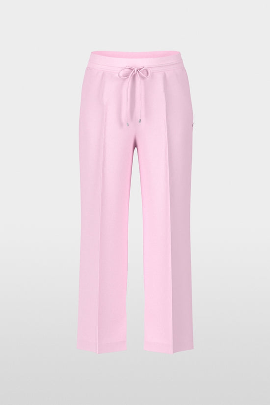 Marc Cain Pink Washington Wide Leg Crop Trousers 
