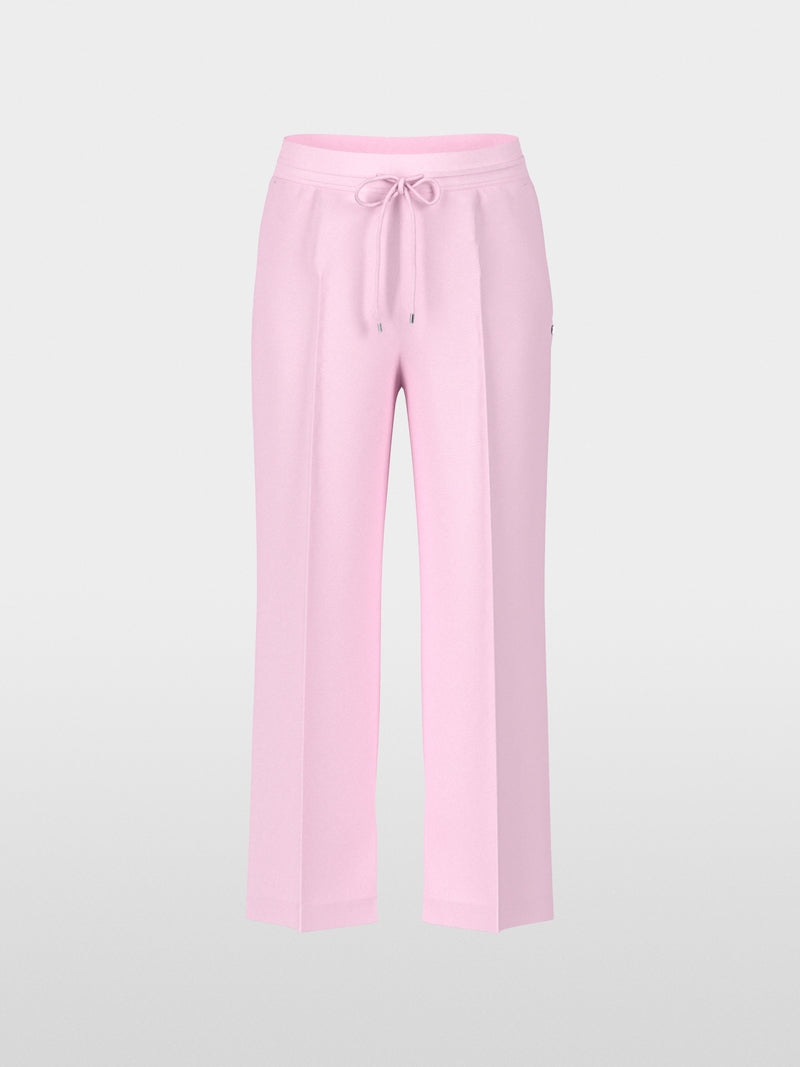 Marc Cain Pink Washington Wide Leg Crop Trousers 