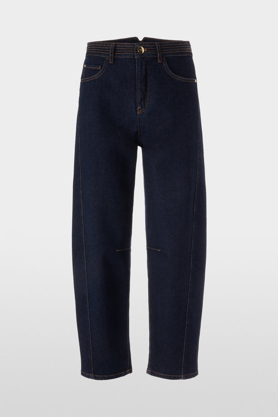 Marc Cain Indigo Ruma Barrell Leg Jeans with Contrasting Seams AC82.03 D02