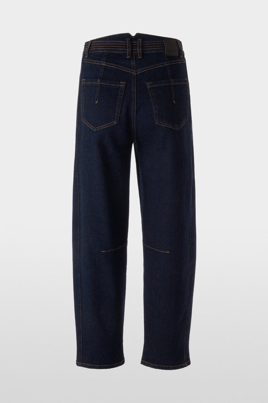 Marc Cain Indigo Ruma Barrell Leg Jeans with Contrasting Seams AC82.03 D02
