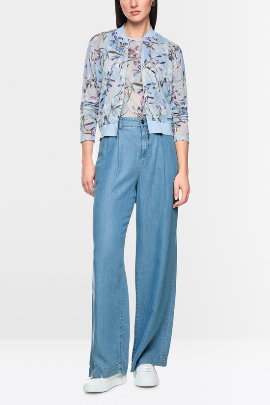 Marc Cain Light Blue Denim Wichita Wide Fit Lyocell Jeans