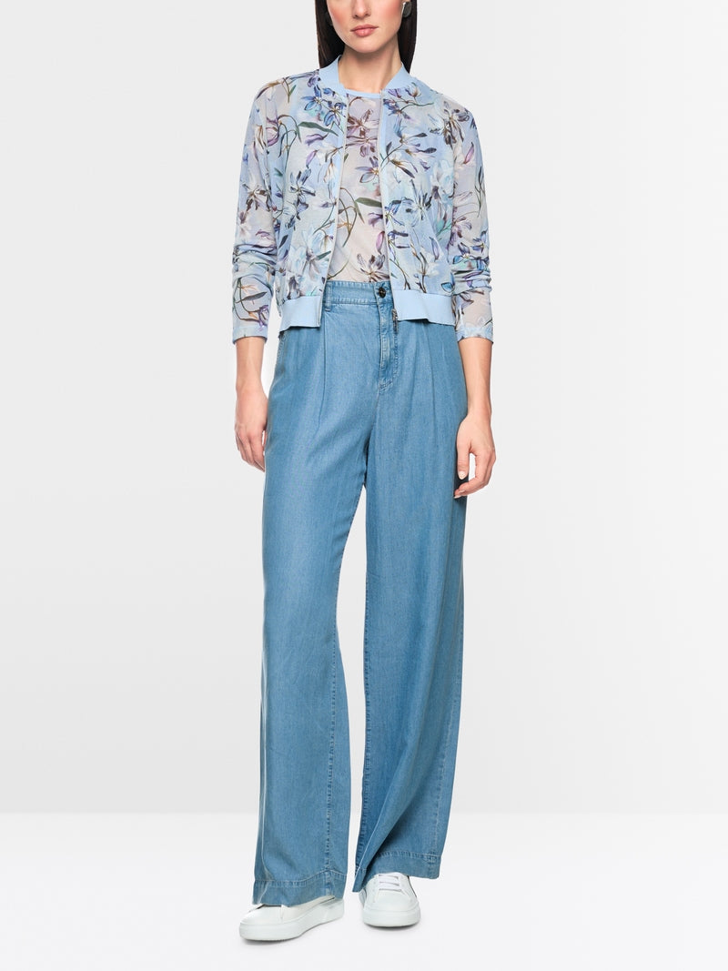Marc Cain Light Blue Denim Wichita Wide Fit Lyocell Jeans