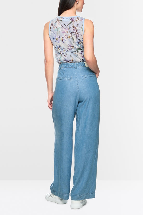Marc Cain Light Blue Denim Wichita Wide Fit Lyocell Jeans