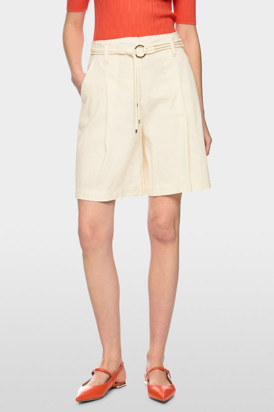 Marc Cain Ecru Warangal Linen Blend Shorts