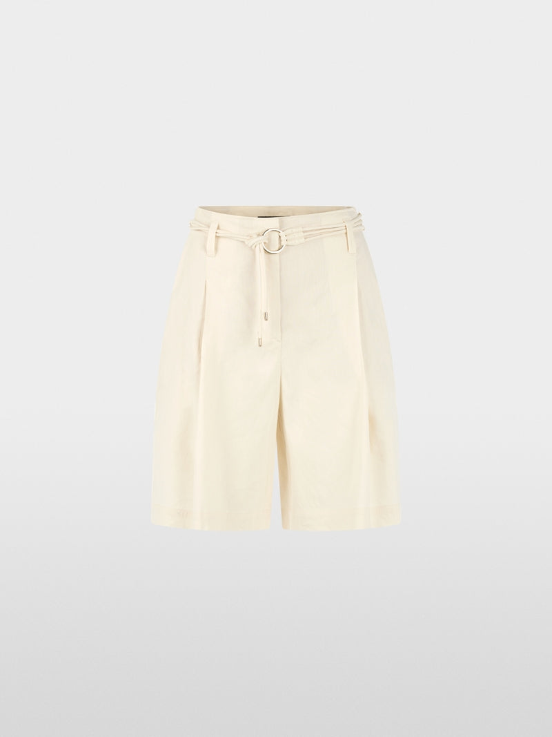 Marc Cain Ecru Warangal Linen Blend Shorts