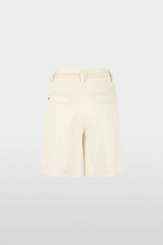 Marc Cain Ecru Warangal Linen Blend Shorts