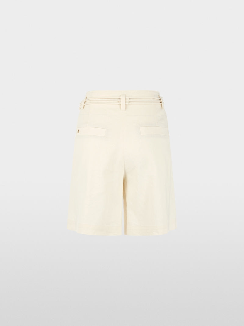 Marc Cain Ecru Warangal Linen Blend Shorts