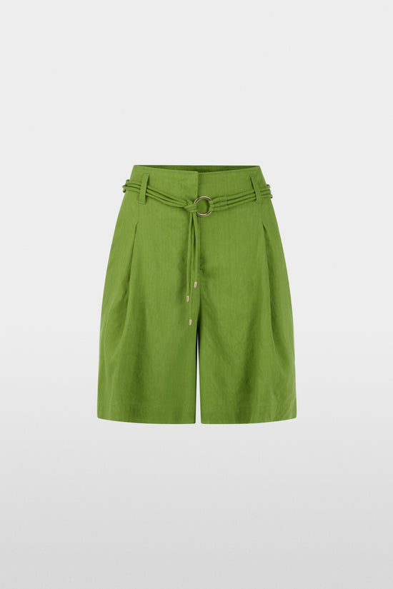 Marc Cain Green Warangal Linen Blend Shorts