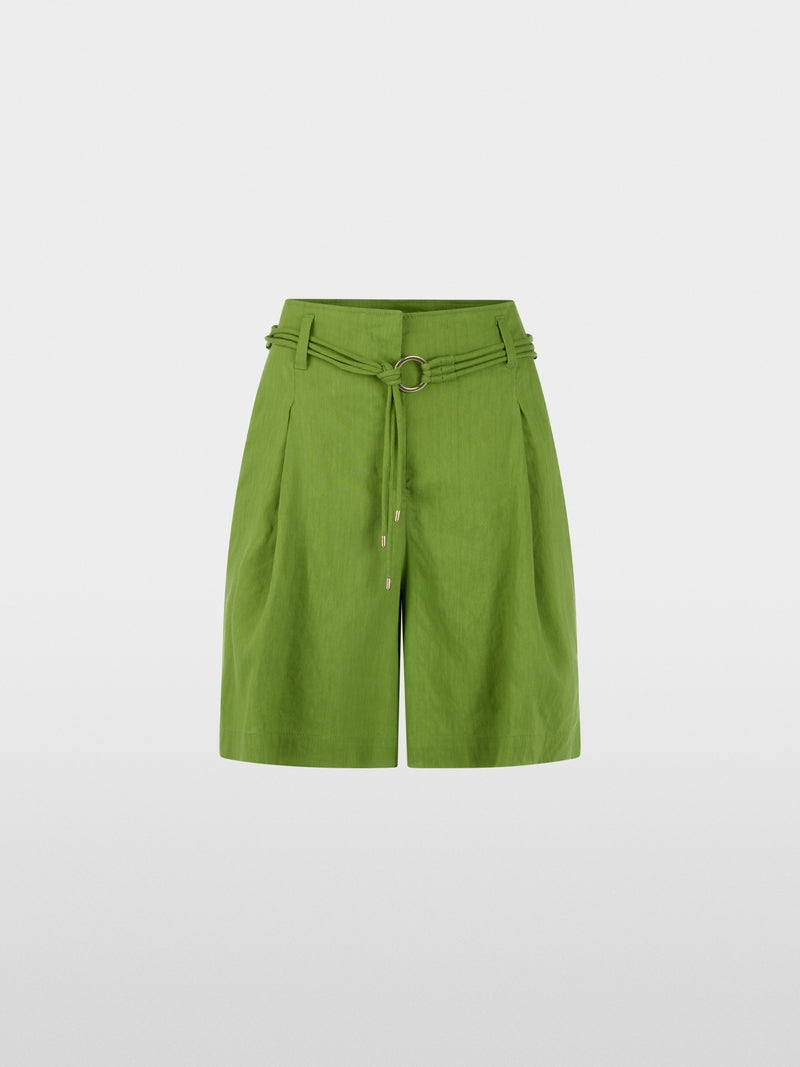 Marc Cain Green Warangal Linen Blend Shorts