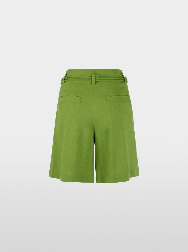 Marc Cain Green Warangal Linen Blend Shorts