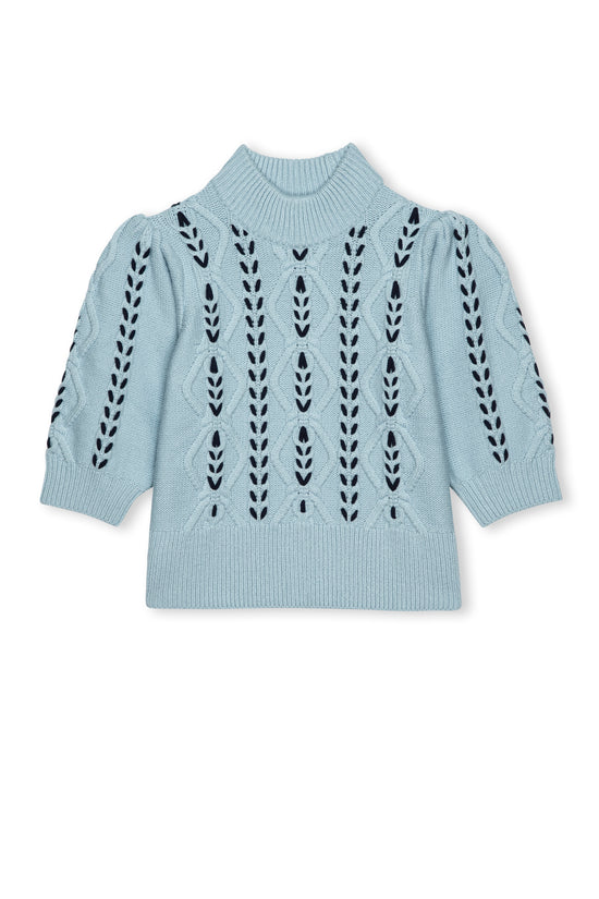 Rails short sleeve cable sweater Addy