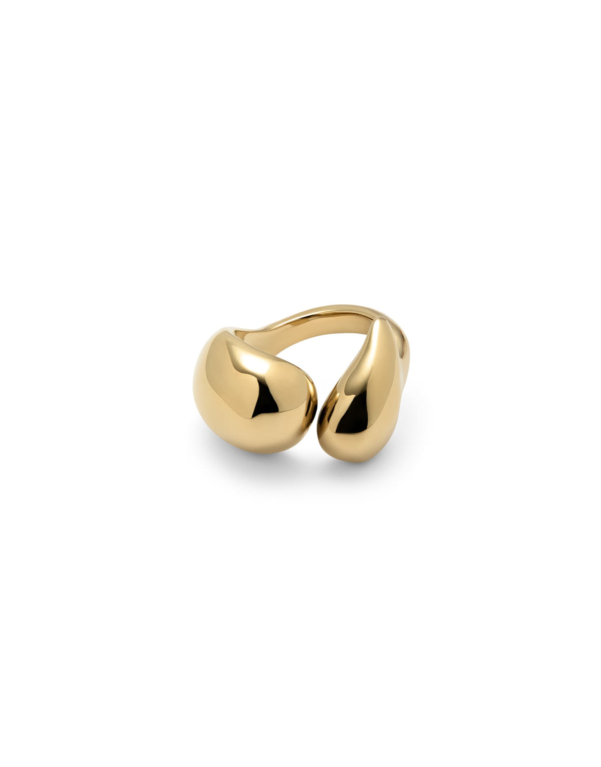 Uno de 50 Gold Ring with Irregular Rounded Shapes