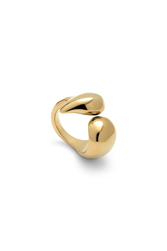 Uno de 50 Gold Ring with Irregular Rounded Shapes